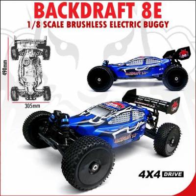 BackDraft 8E 1/8 Scale Brushless Electric Buggy